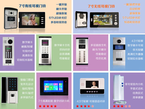 石家莊安居樂樓宇對講產品